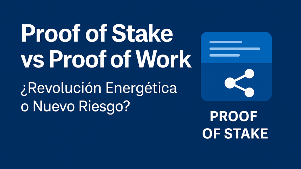 Proof of Stake vs Proof of Work: ¿Revolución Energética o Nuevo Riesgo?